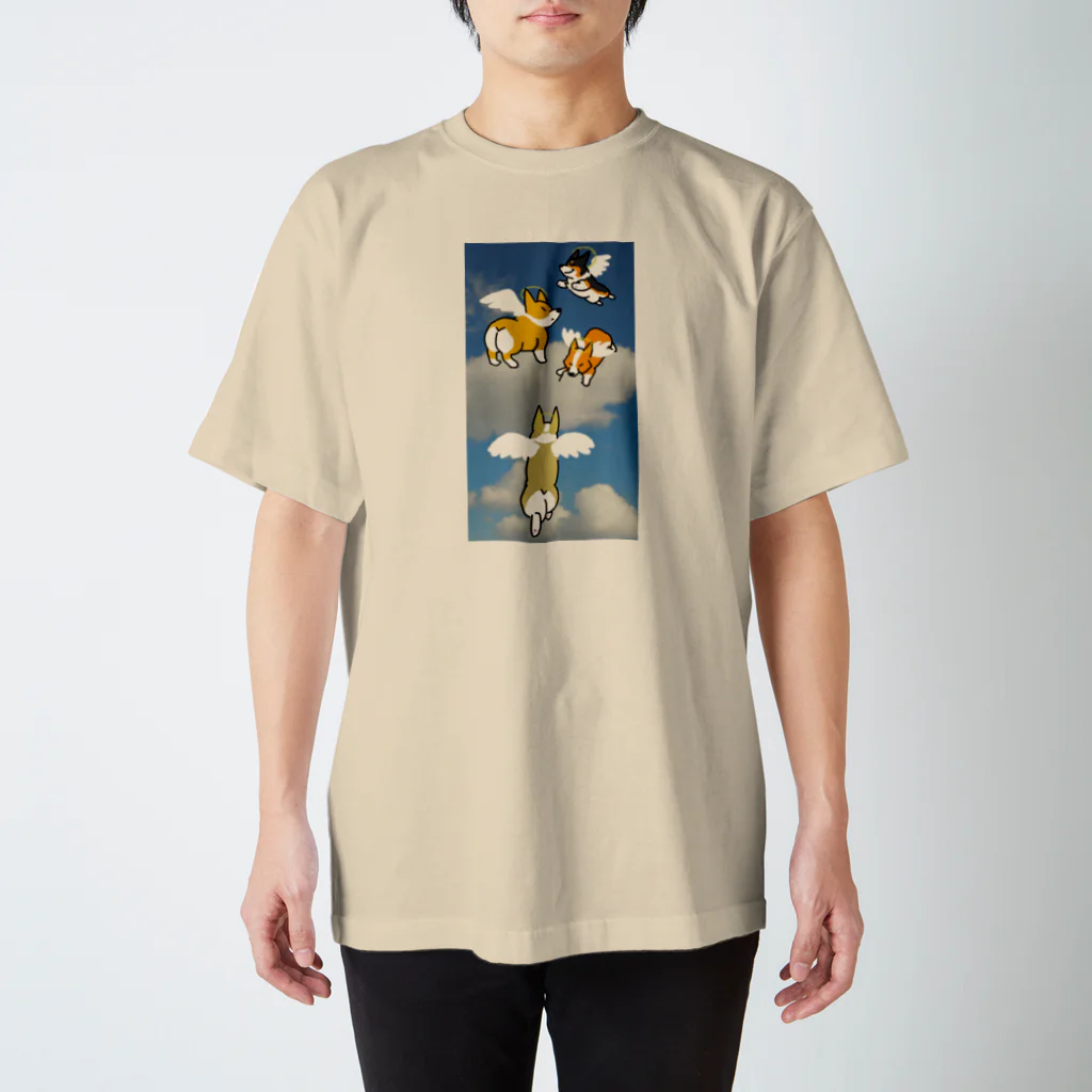 KEYcorgiの天使コギ スタンダードTシャツ