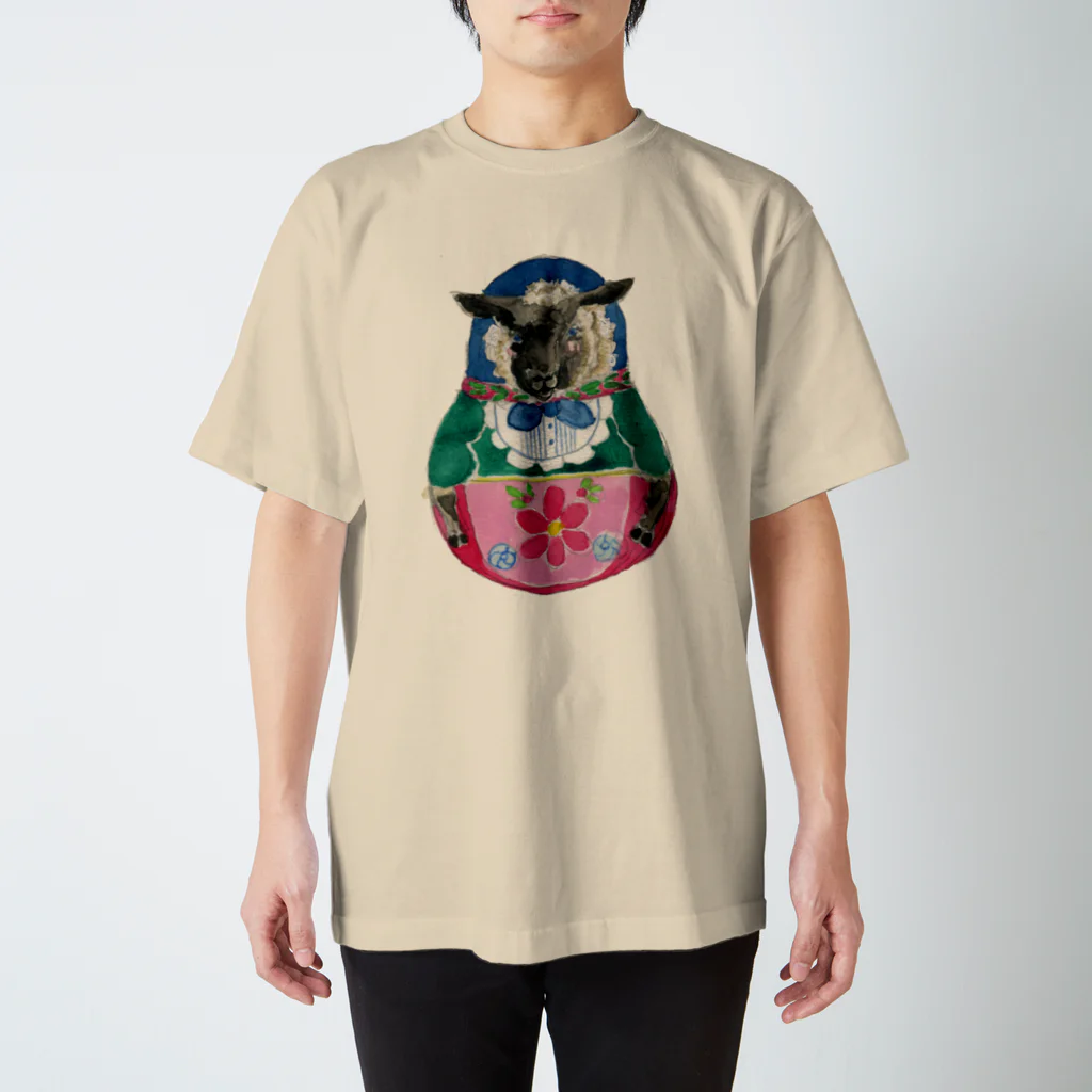 sacoccoのひつじマトリョーシカ Regular Fit T-Shirt