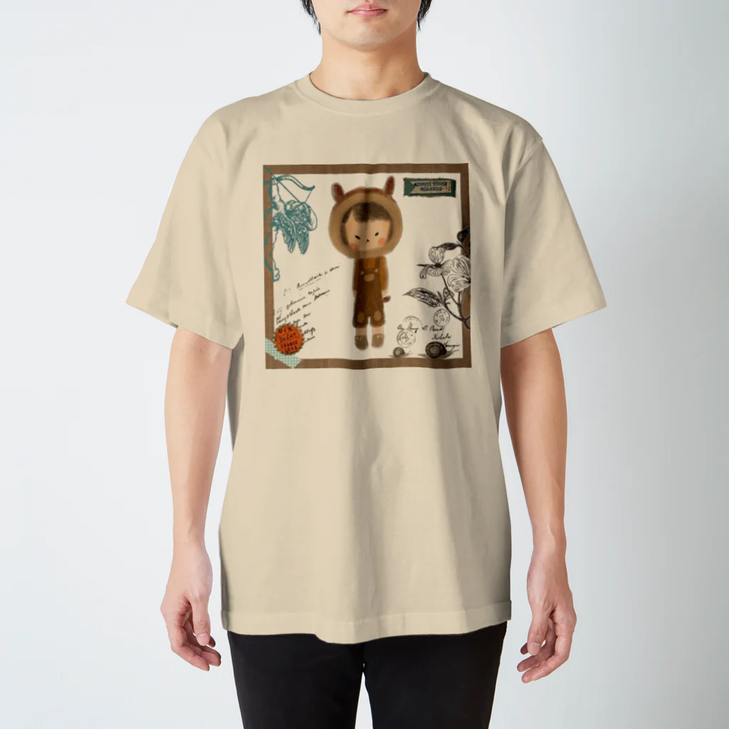 くつしたねこのりすのこども Regular Fit T-Shirt