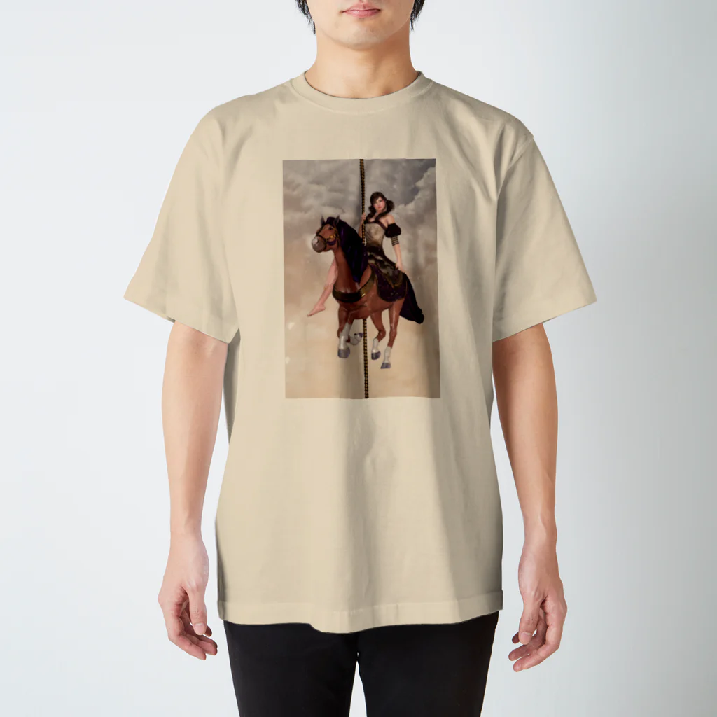 Love3Dimentionの回転木馬 Regular Fit T-Shirt