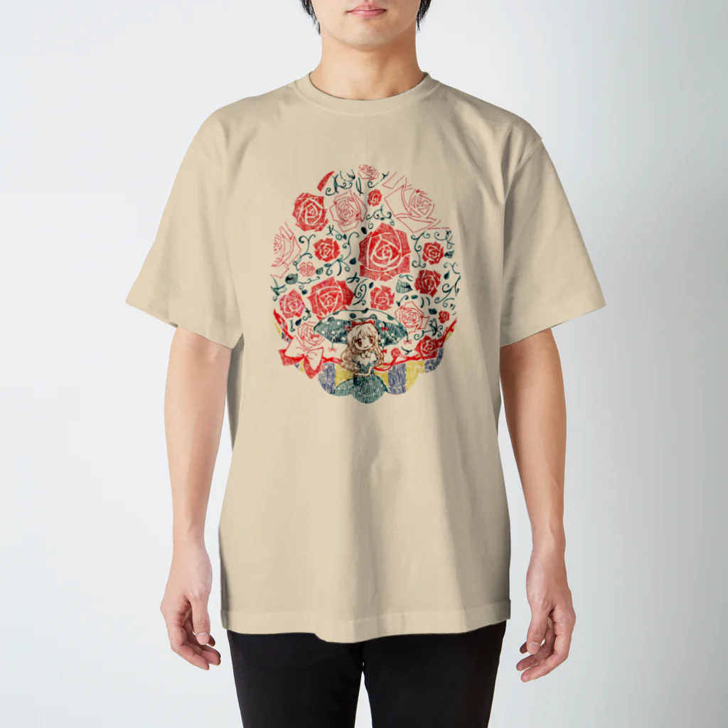 あおみの薔薇降りアリス Regular Fit T-Shirt