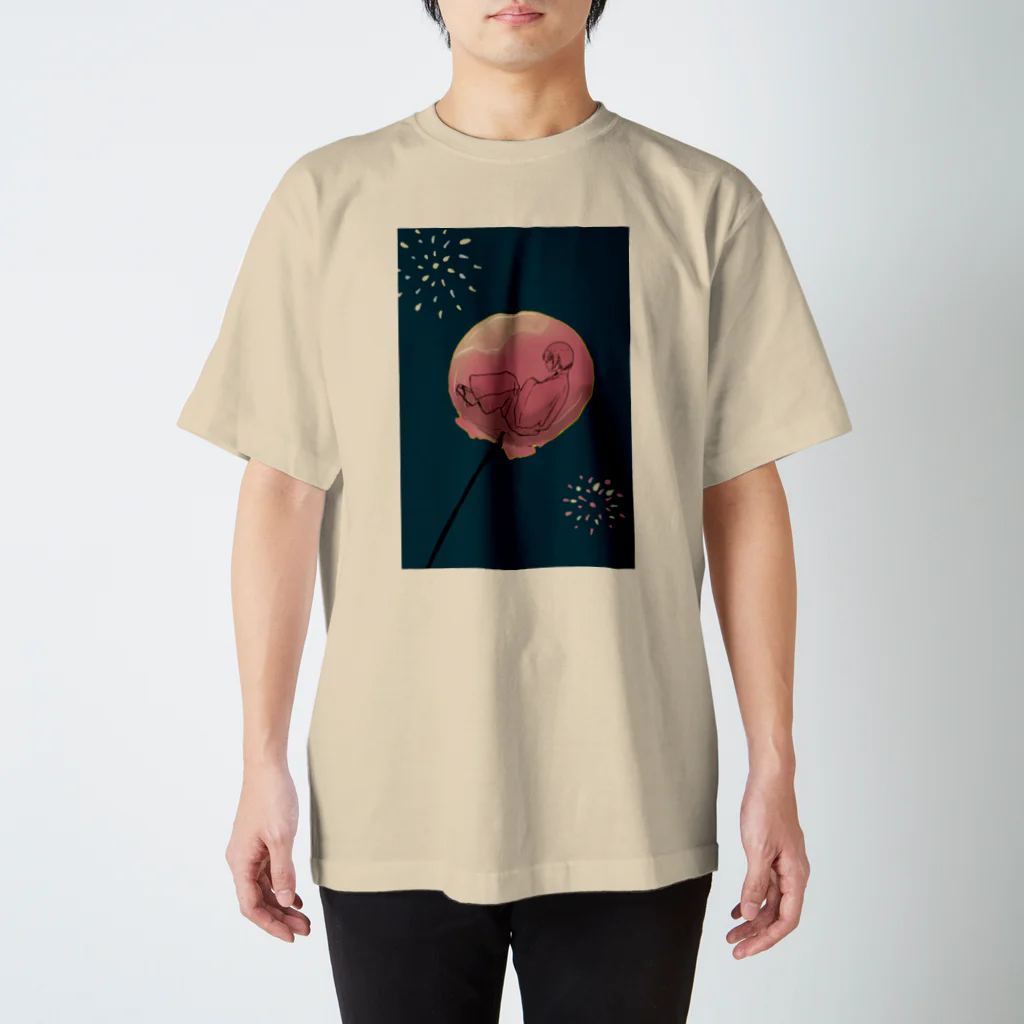 Murotaro-の祭で買ったりんご飴 スタンダードTシャツ