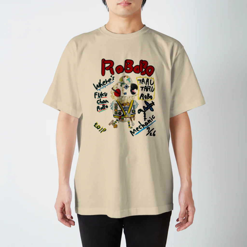 ねこぜや のROBOBO🤖 「たるたるロボ」 スタンダードTシャツ