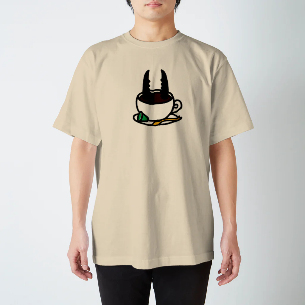 べれ {suzuri} ふぁなのクワガタコーヒー スタンダードTシャツ