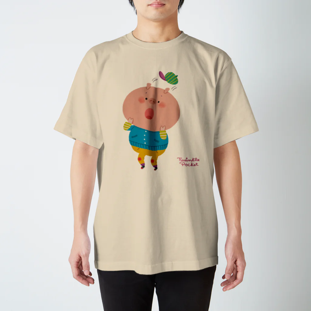 トゥインクルポケット　さくま育のびっくりぶたくん Regular Fit T-Shirt