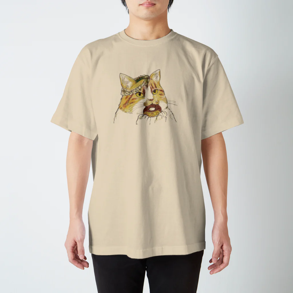 ねこめろんぱんのどーなっつねこ Regular Fit T-Shirt