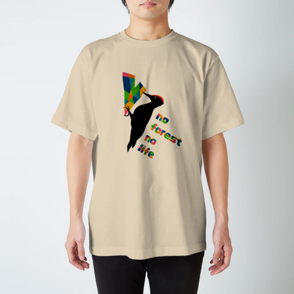 BANJOのクマゲラ★キツツキ スタンダードTシャツ