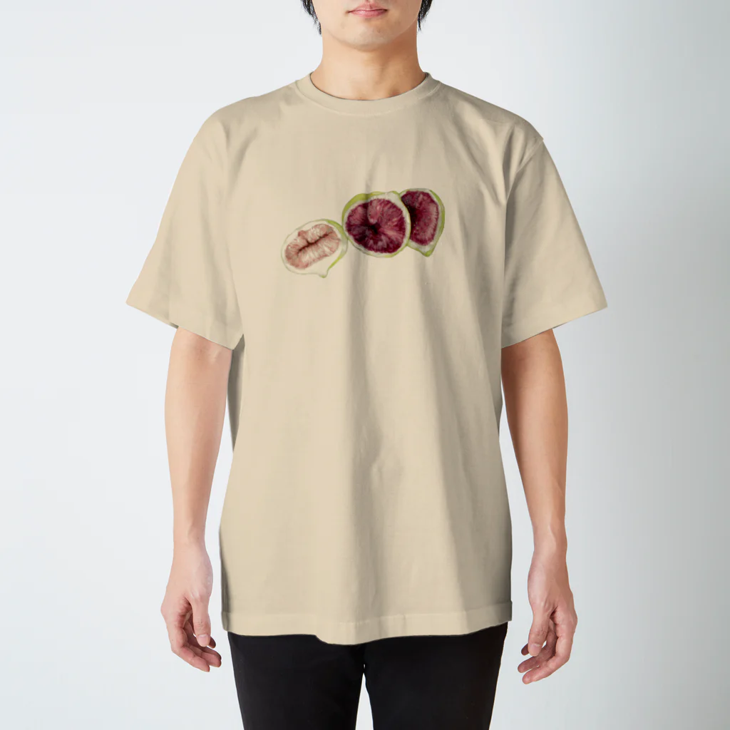 ラムシコのイチジク　水彩 Regular Fit T-Shirt