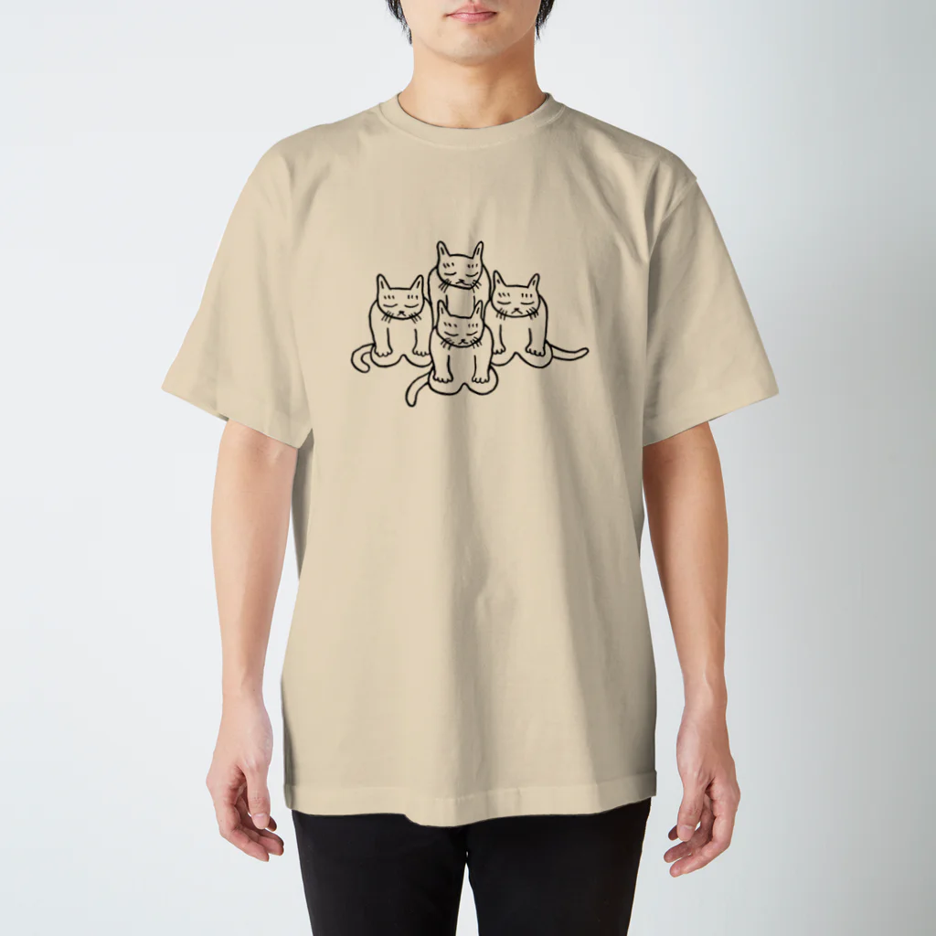 mikepunchの猫のもくとう スタンダードTシャツ