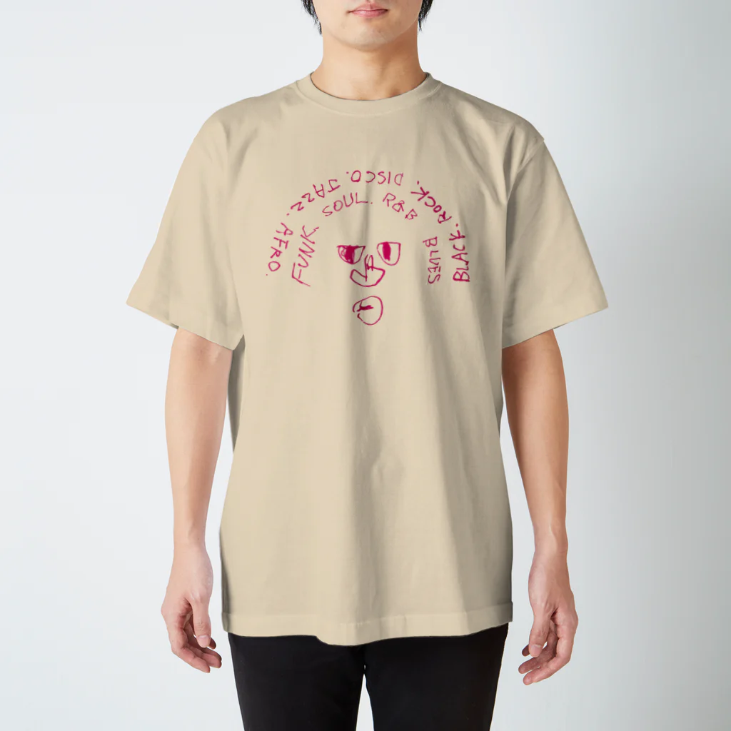 ふじみ屋 fujimi-ya の具だくさんなアフロ・ヘアー Regular Fit T-Shirt