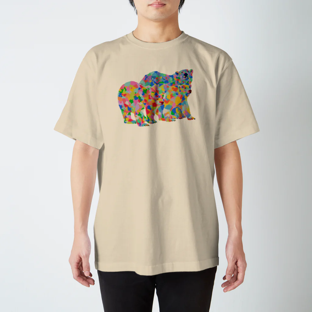 meiroのカラフルなシロクマ Regular Fit T-Shirt