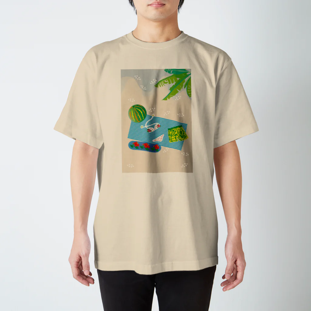 ジルトチッチのデザインボックスのサマービーチのビキニうきうきグッズ スタンダードTシャツ