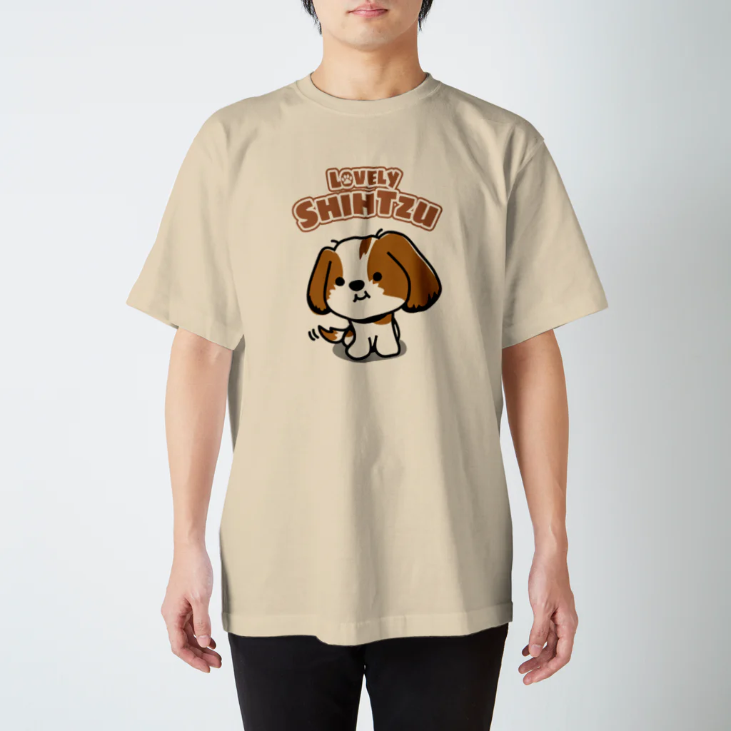 ぽんずのLovelyシーズー犬グッズのゆるかわシーズーＴシャツ#1 Regular Fit T-Shirt