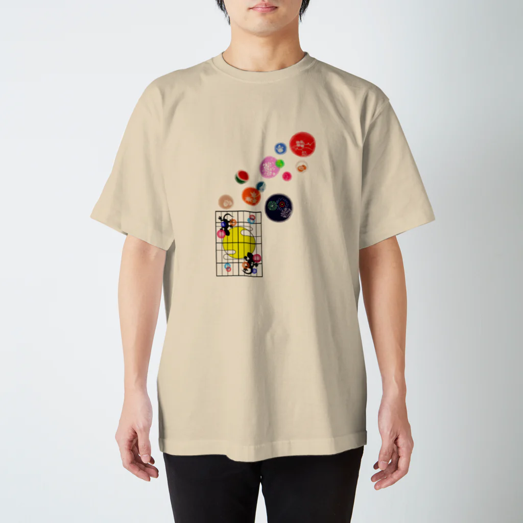 locus-loquaxの（しょうじ×やもりT）＝ヤモティー！！ スタンダードTシャツ