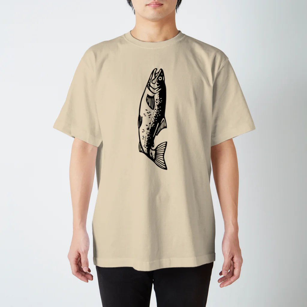 山口木材店のSAKE/鮭 no.1 スタンダードTシャツ