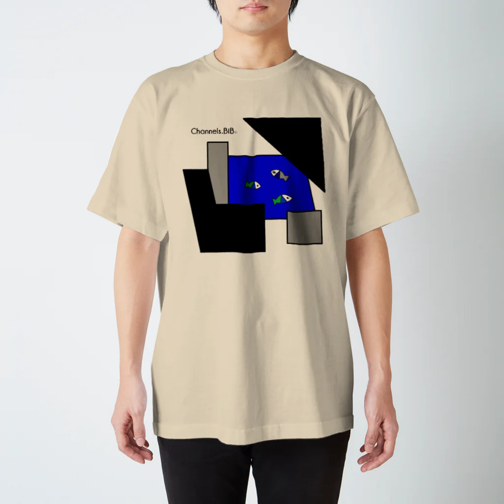 Channels.BiBのさかなロゴ　こんび２ Regular Fit T-Shirt