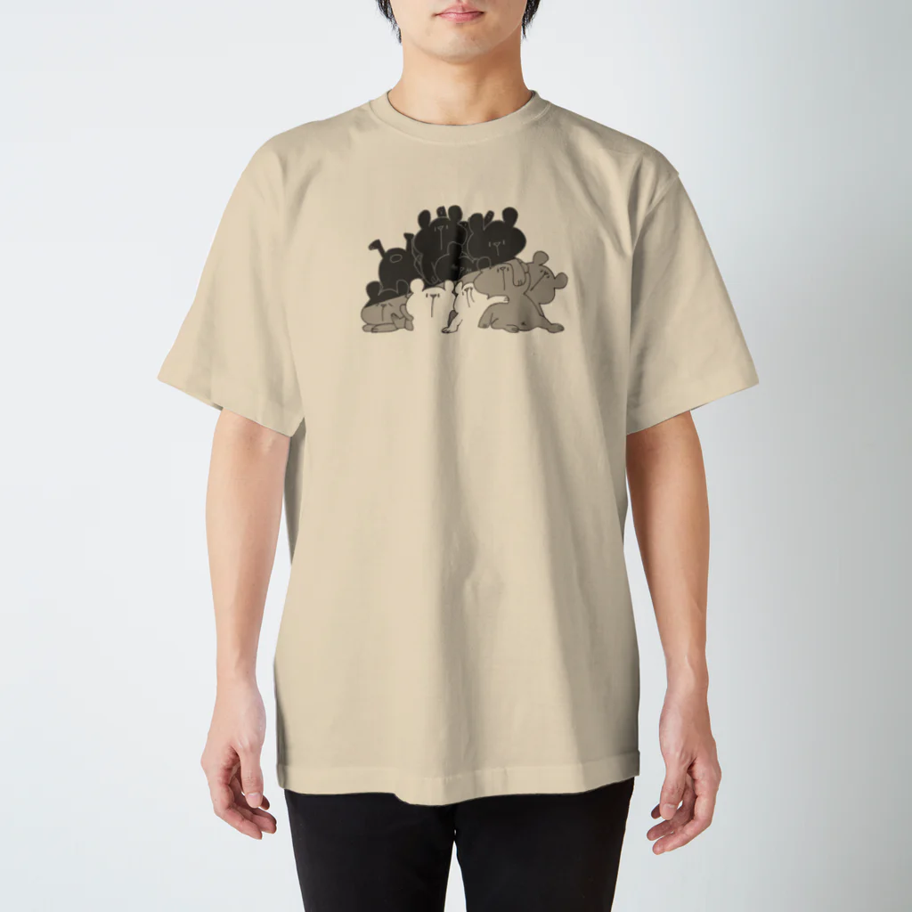 shirokumasaanのしろくまだらけ スタンダードTシャツ