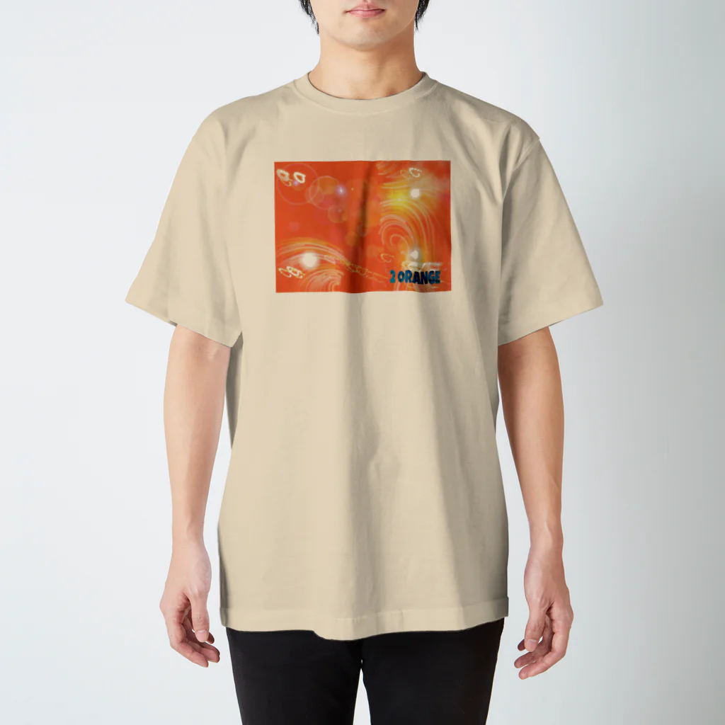 日本の妖怪&スピリチュアルの数秘&カラー(2オレンジ) スタンダードTシャツ