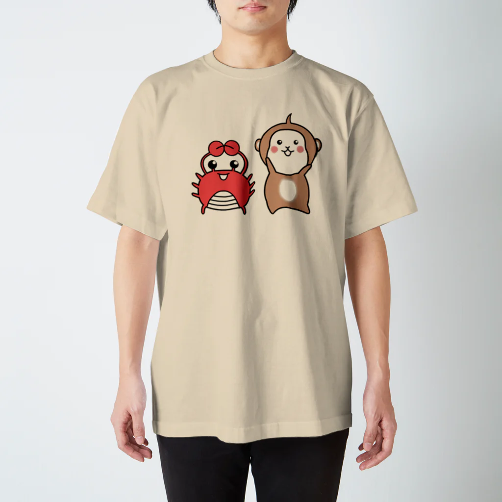 locus-loquaxの猿と蟹 Regular Fit T-Shirt