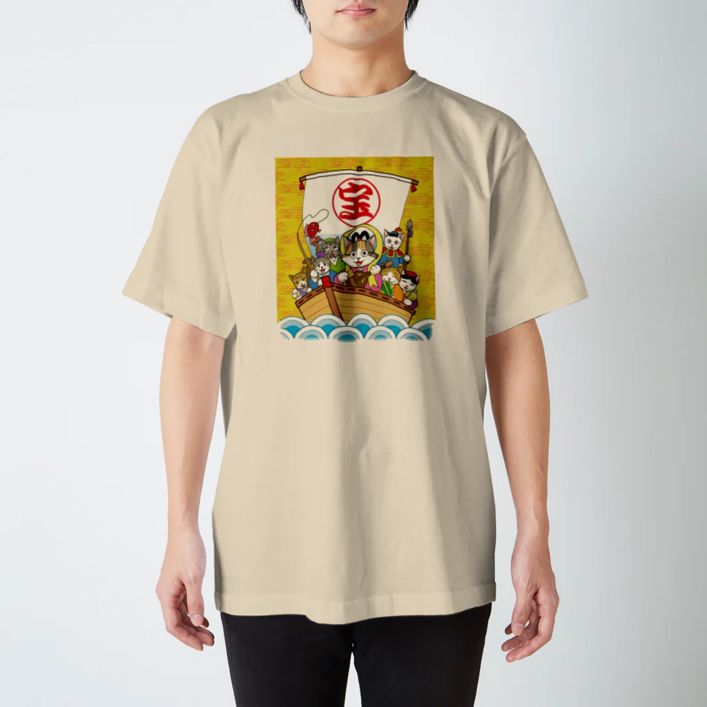 じゃんぐる堂の店の七福にゃん スタンダードTシャツ