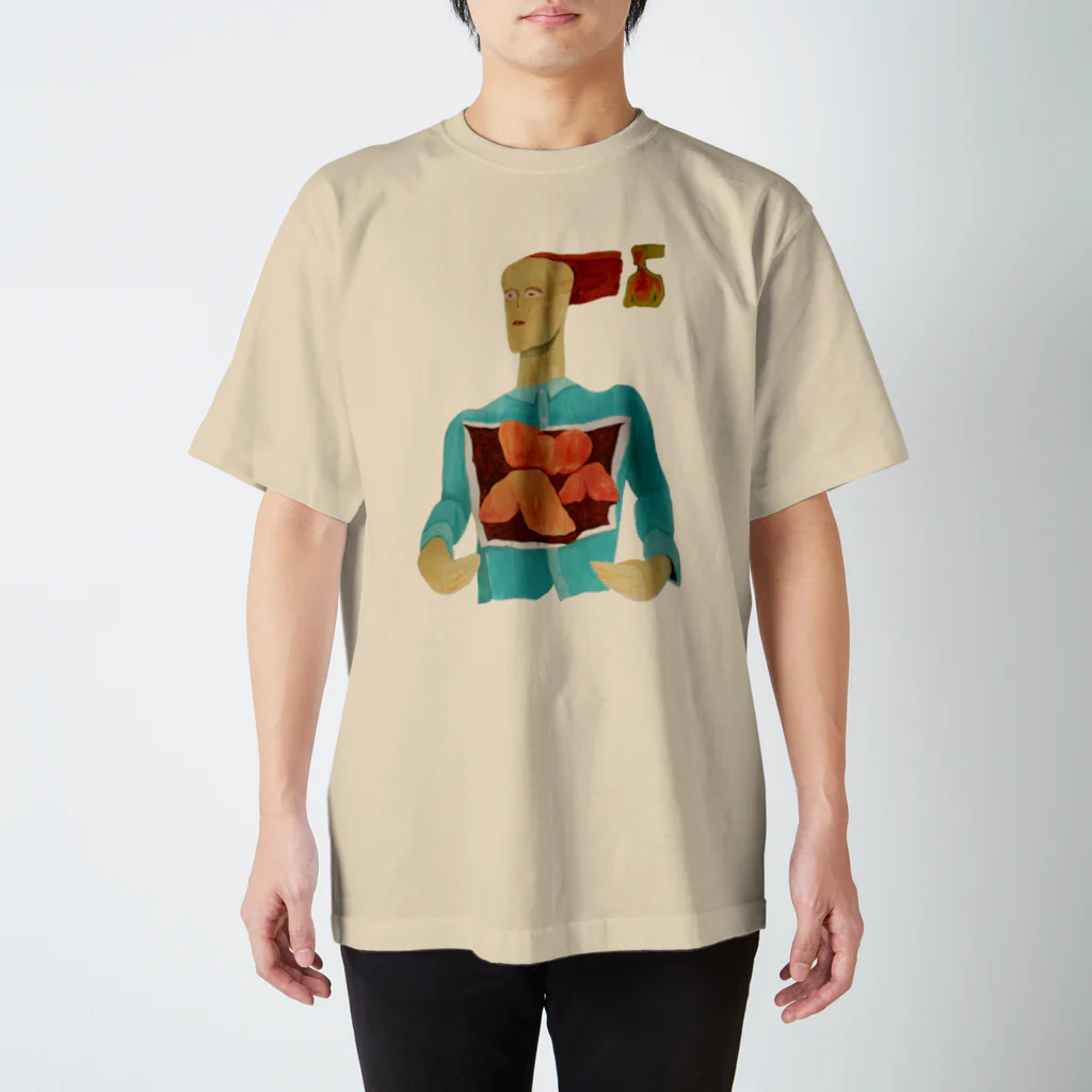 木澤洋一　絵のグッズの心臓が３つある人 スタンダードTシャツ