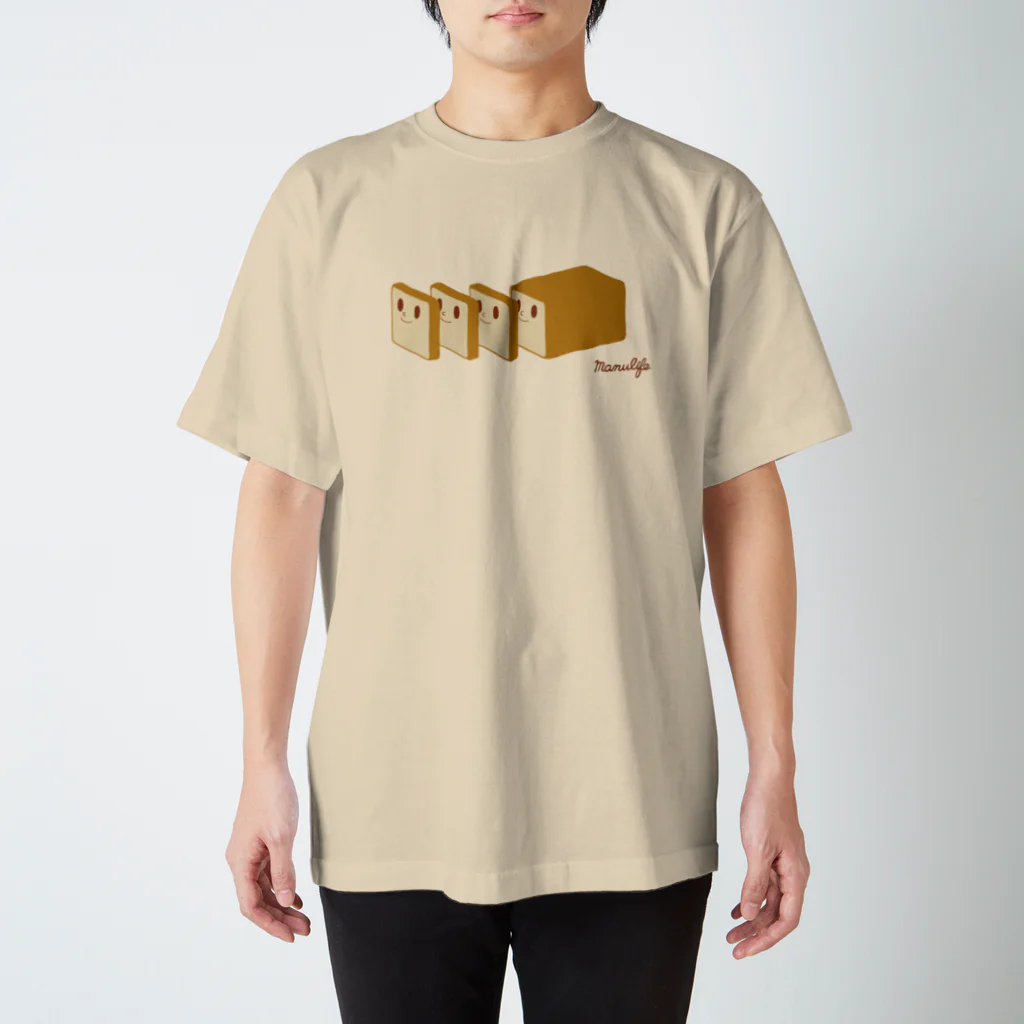 manulifeの切っても切っても食パンさん Regular Fit T-Shirt