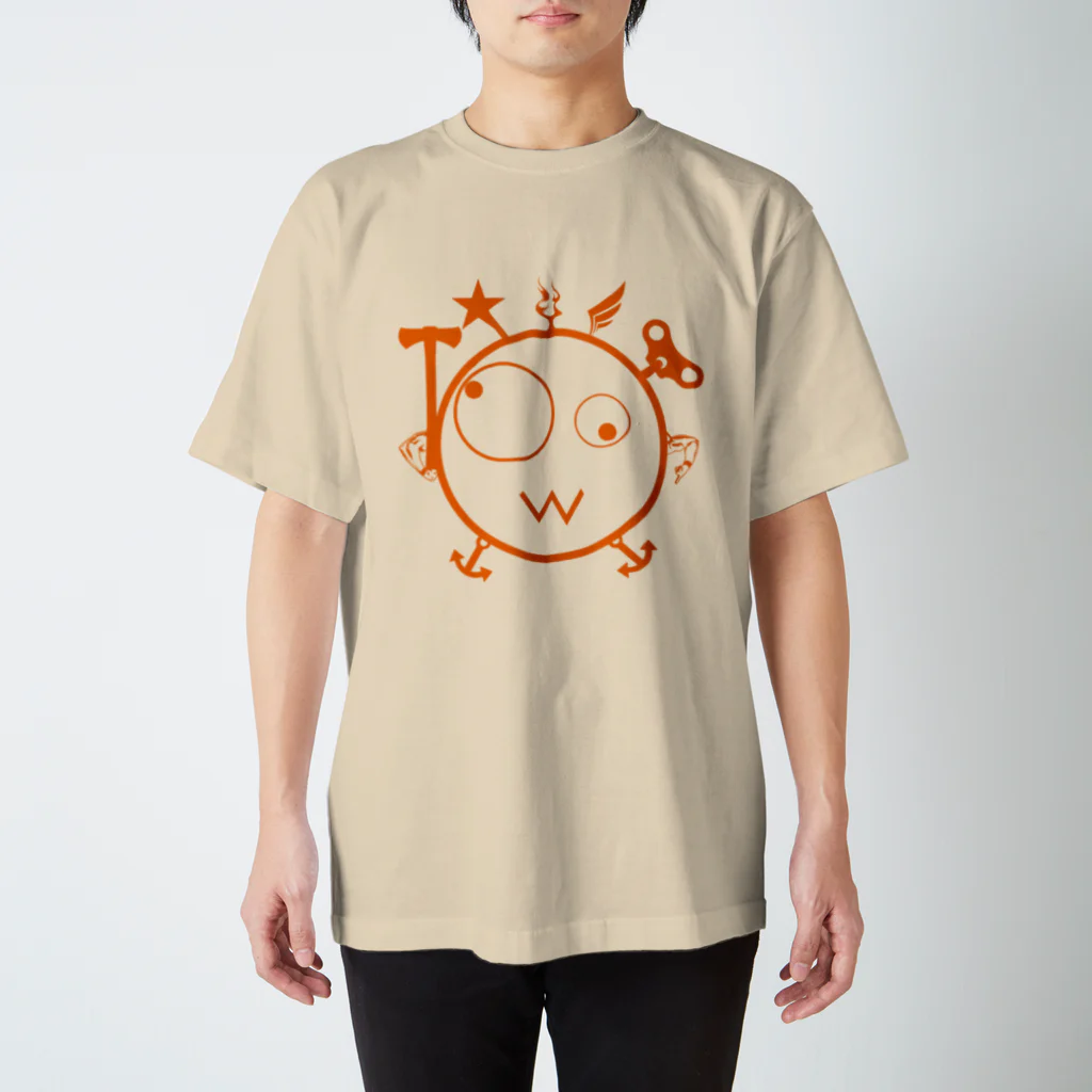 Kpyhnのキェキェ(orange) スタンダードTシャツ