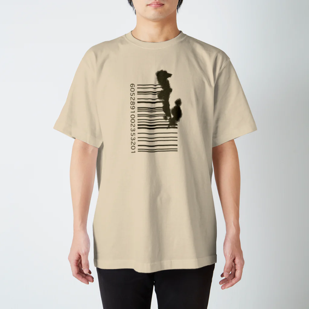 cw_drawのBAR CODE (G) Regular Fit T-Shirt