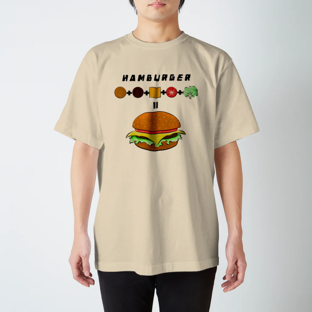 D24 ONLINE STOREの= HAMBURGER!!! スタンダードTシャツ