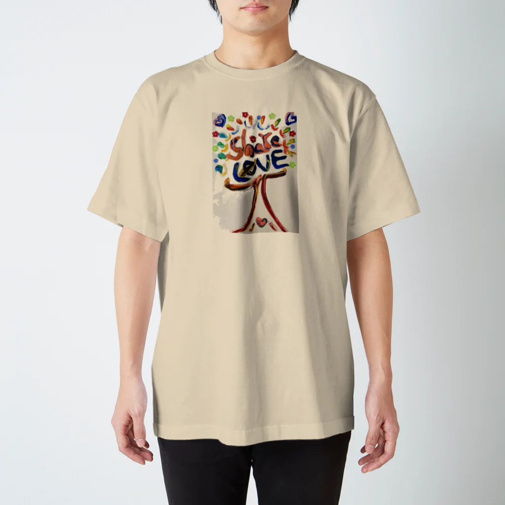 Trippymeのshare love スタンダードTシャツ