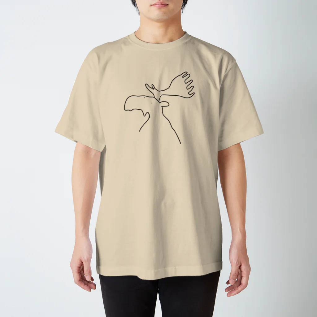 ゆるい動物のTシャツ屋さんのヘラジカ Regular Fit T-Shirt