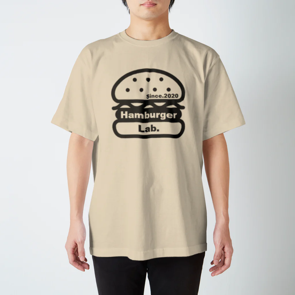 メガネ@バーガーけんきゅういんのHambuger Lab.  Regular Fit T-Shirt