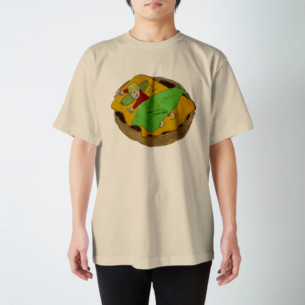 americanstaaarseedのHamburger sleep スタンダードTシャツ