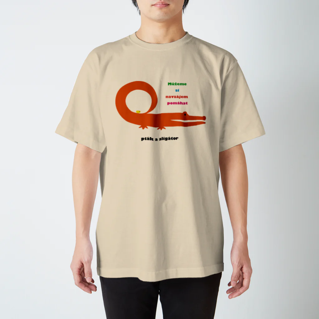 はまだみわのワニとことり スタンダードTシャツ