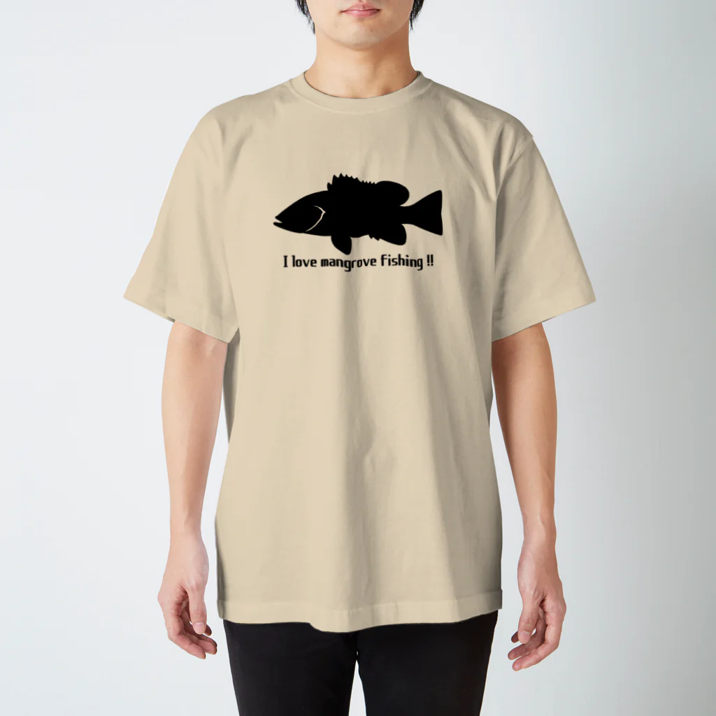 つりてらこグッズ(釣り好き＆おもしろ系)のマングローブフィッシングＴシャツ① Regular Fit T-Shirt
