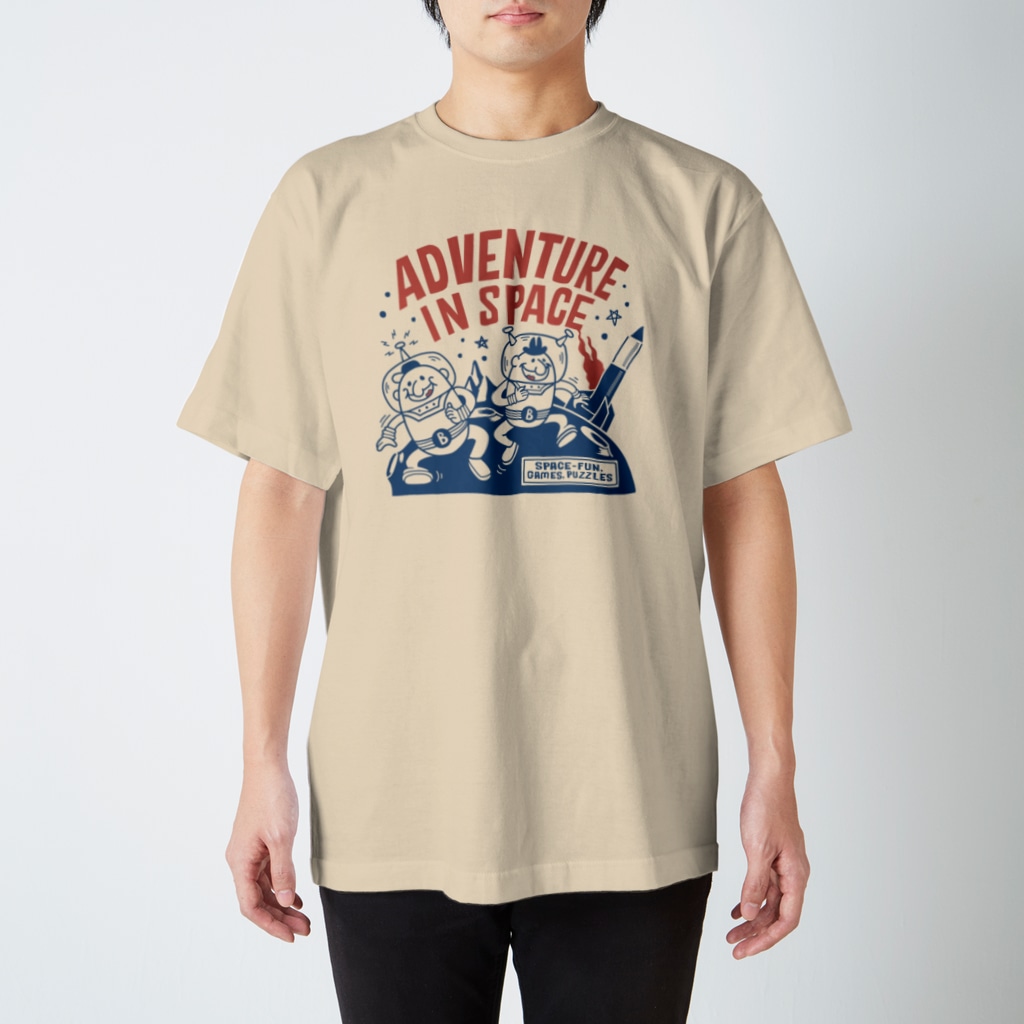 Design For Everydayのビーンズマンのスペースアドベンチャー Regular Fit T-Shirt