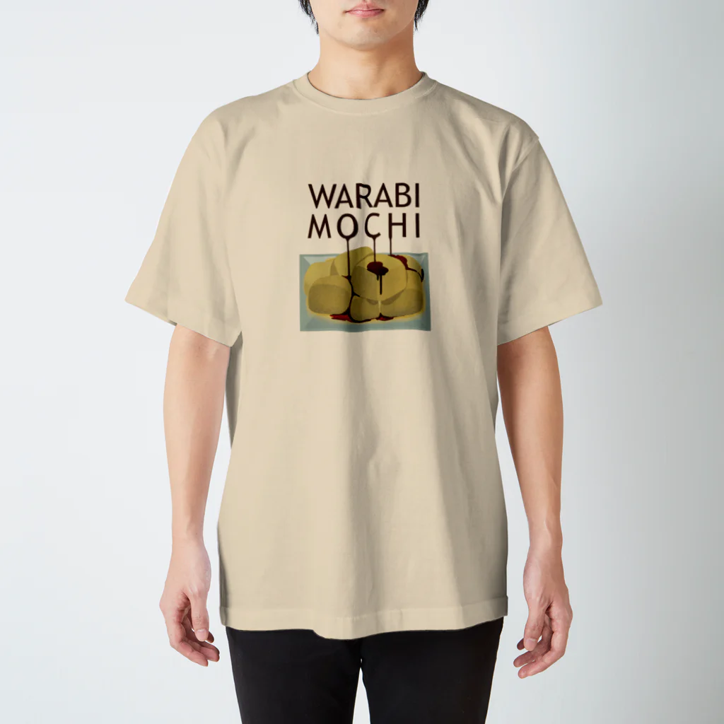 スロータイプ書店 Slowtype BooksのWARABI MOCHIわらび餅 黒蜜かけ 199 スタンダードTシャツ