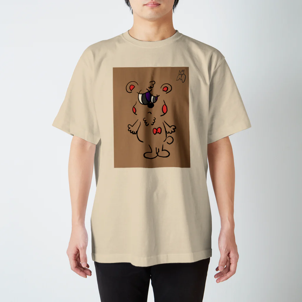 みちきの困ったクマくん スタンダードTシャツ