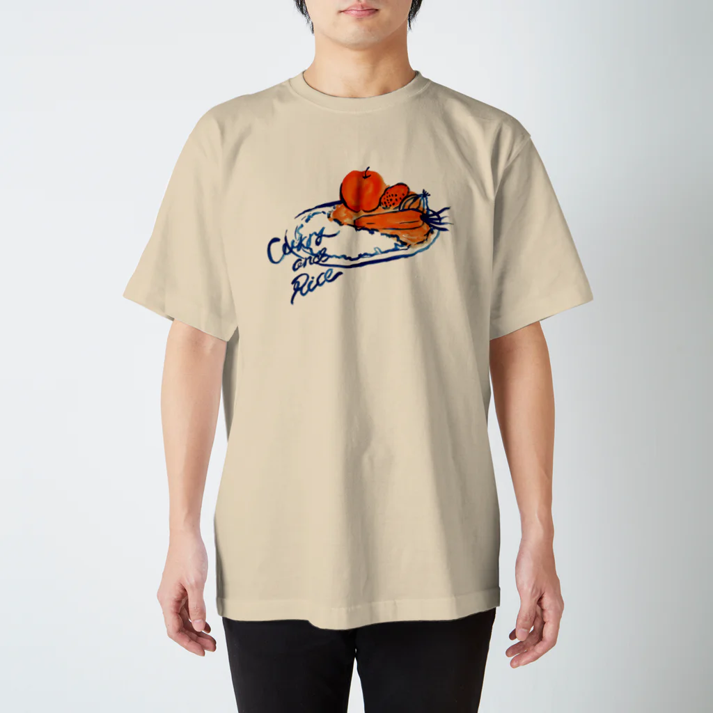 sampoのcurry and rice スタンダードTシャツ