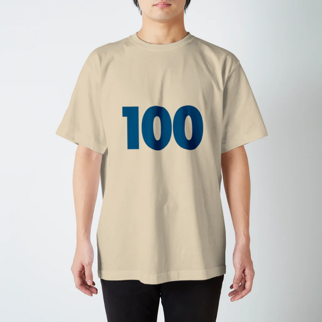 ふしめTシャツの100歳のふしめ (Blue) Regular Fit T-Shirt