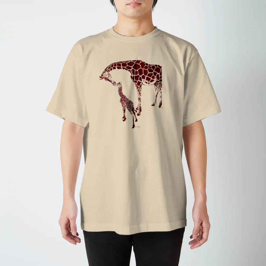 K.tskdのgiraffe  love Regular Fit T-Shirt