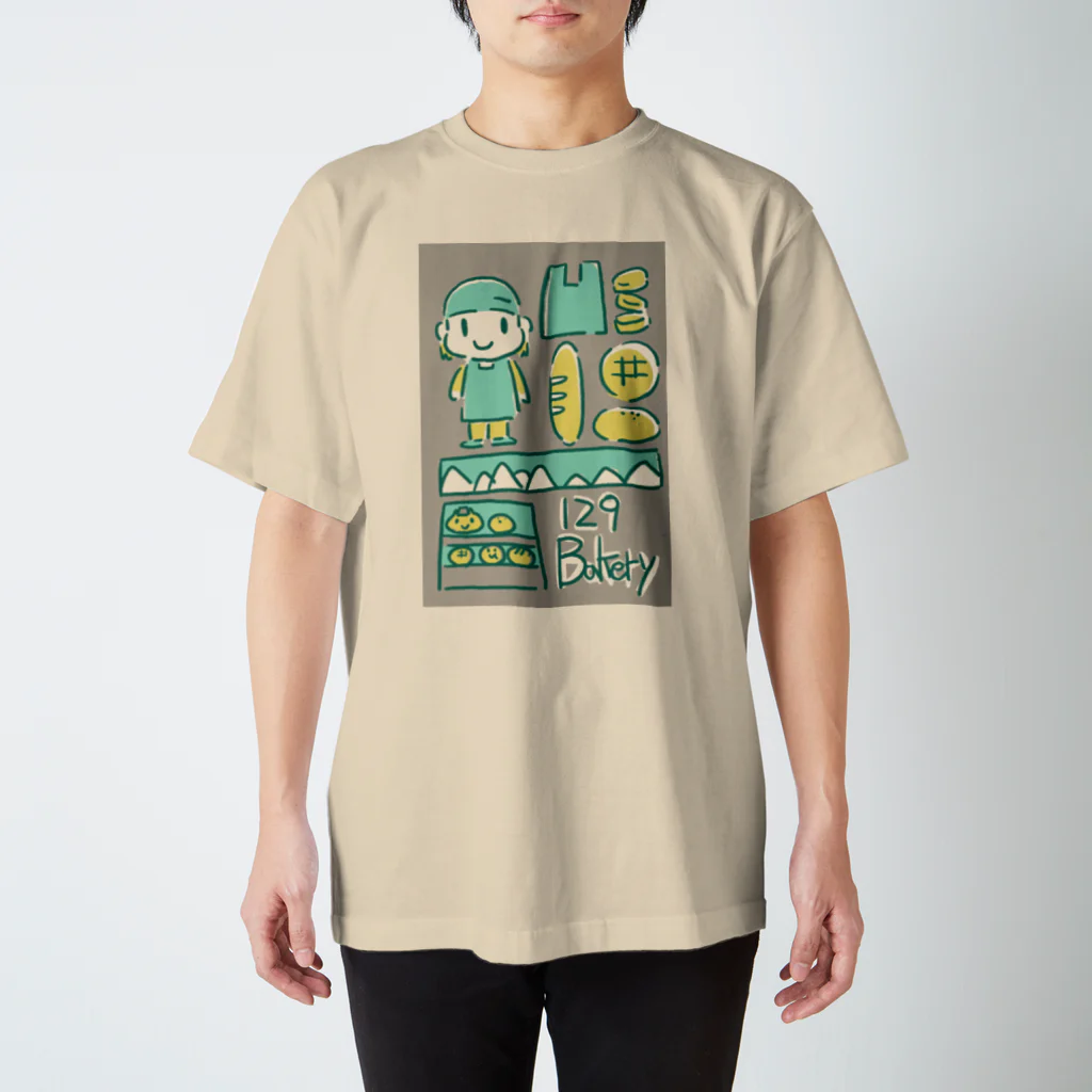 まえみゆ商店の129 Bakery スタンダードTシャツ