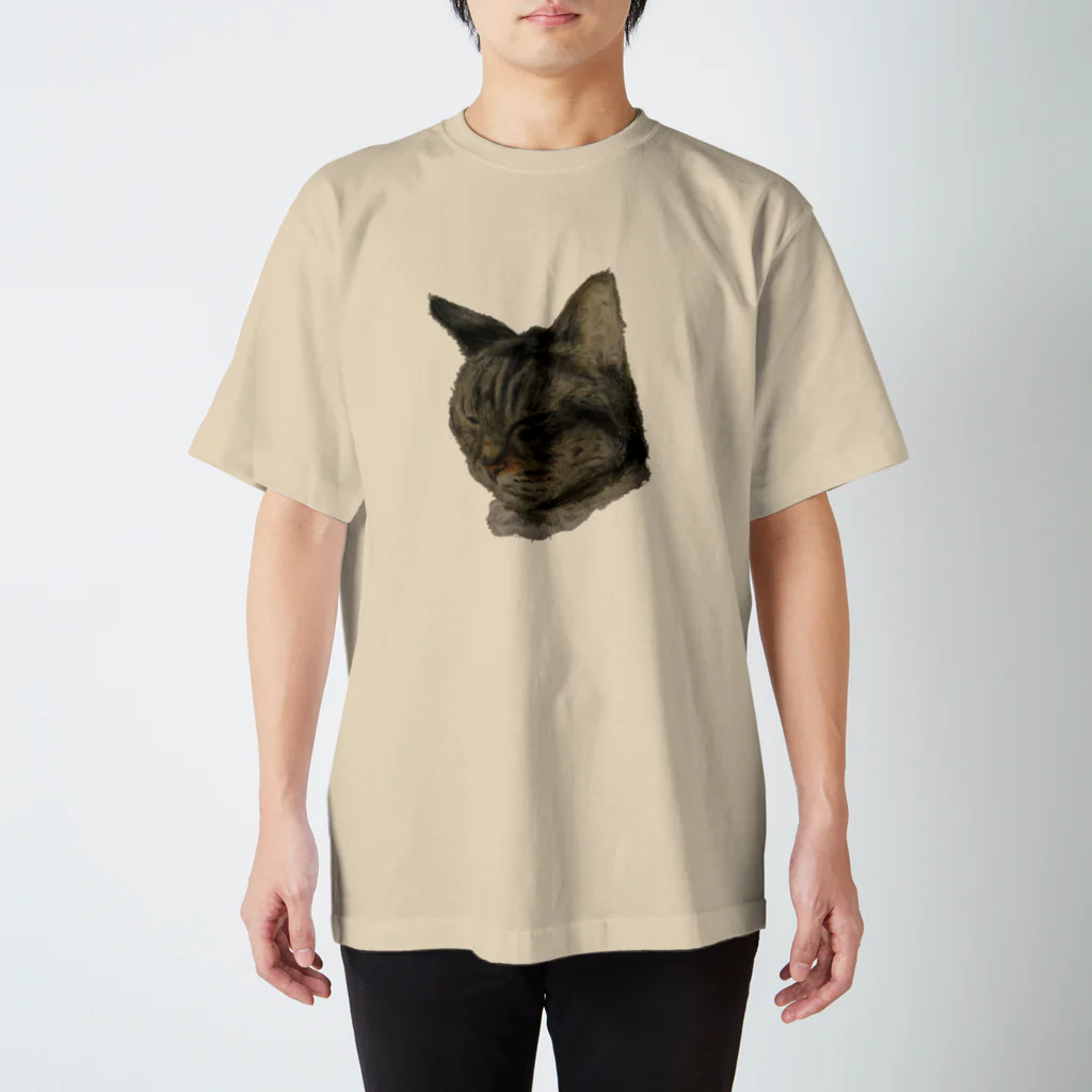 chai_chaiの眠い猫 Regular Fit T-Shirt