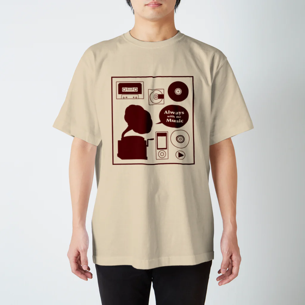 あずきいろのMusic ミュージック Tシャツ Regular Fit T-Shirt