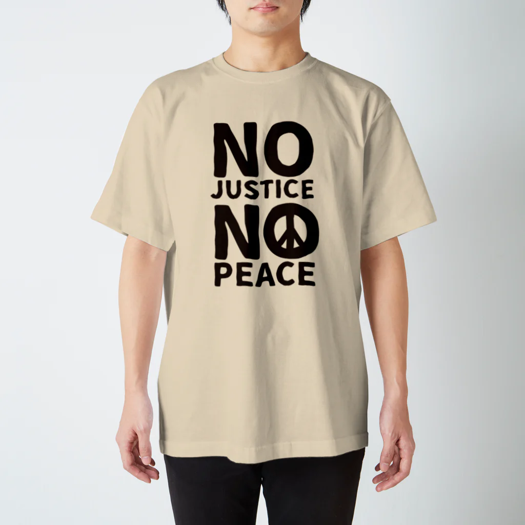 FickleのNO JUSTICE NO PEACE Regular Fit T-Shirt