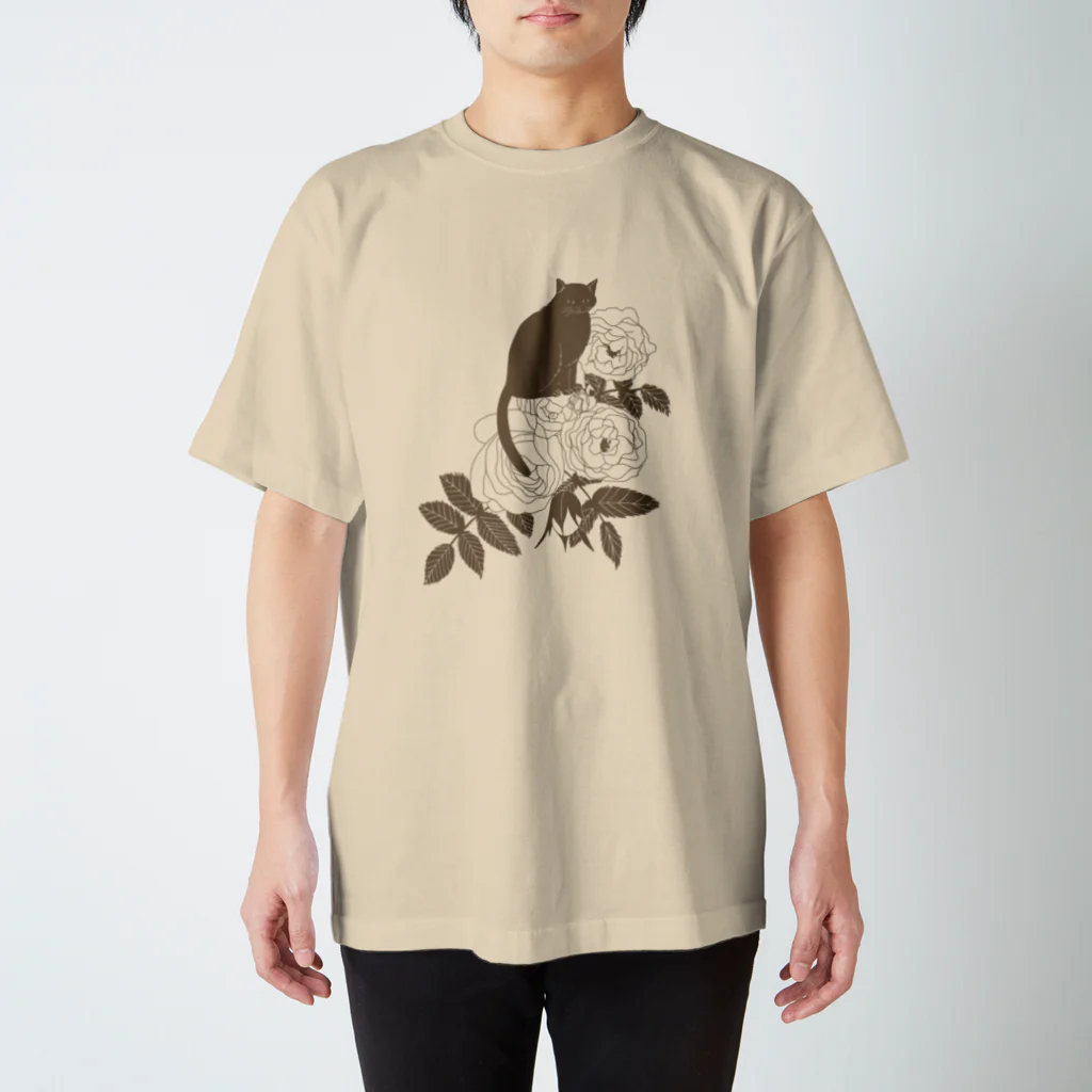 ねこふく屋のミルクティーローズ Regular Fit T-Shirt