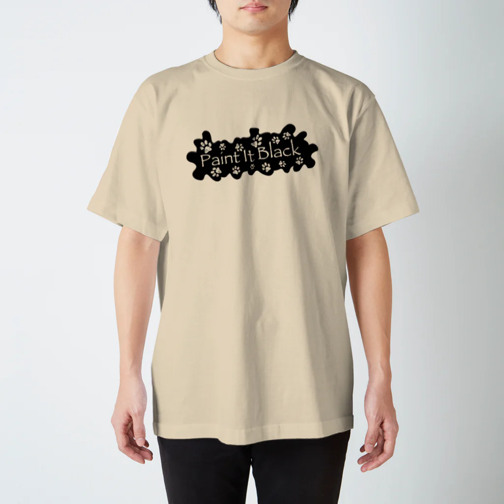 ウーロンさんの工房のPaint It Black - 黒く塗れ！ - Regular Fit T-Shirt