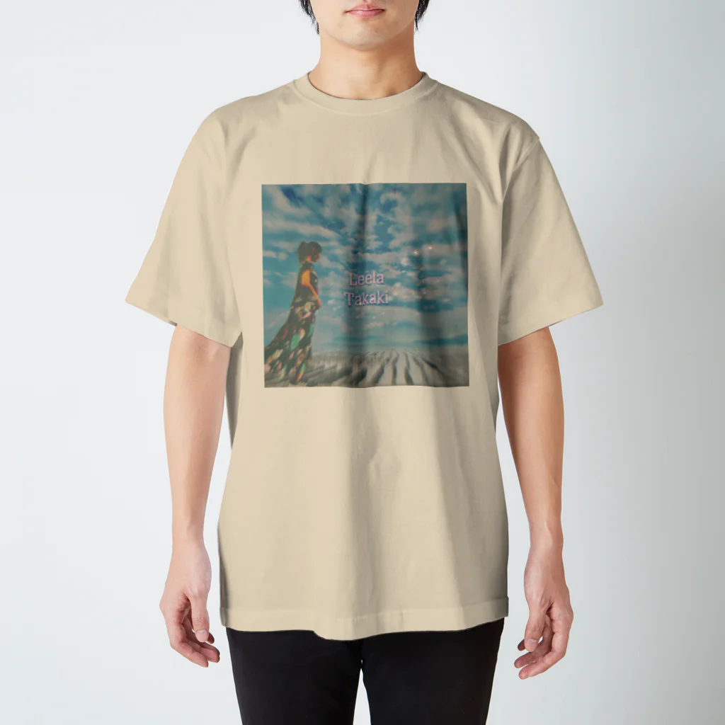 Leela Takakiのあおいそらしろいくも Regular Fit T-Shirt