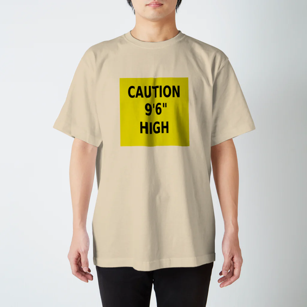 Miyanomae ManufacturingのCAUTION 9'6" HIGH Regular Fit T-Shirt