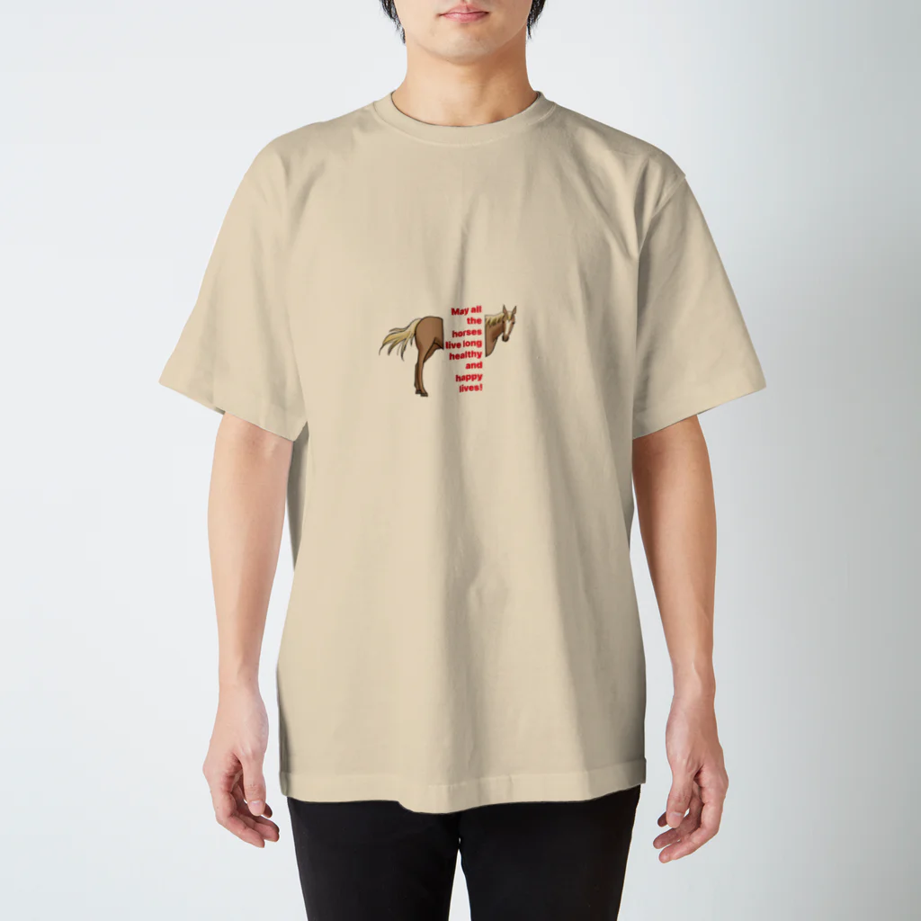 Blue Iris ﾌﾞﾙｰｱｲﾘｽのall horse Regular Fit T-Shirt
